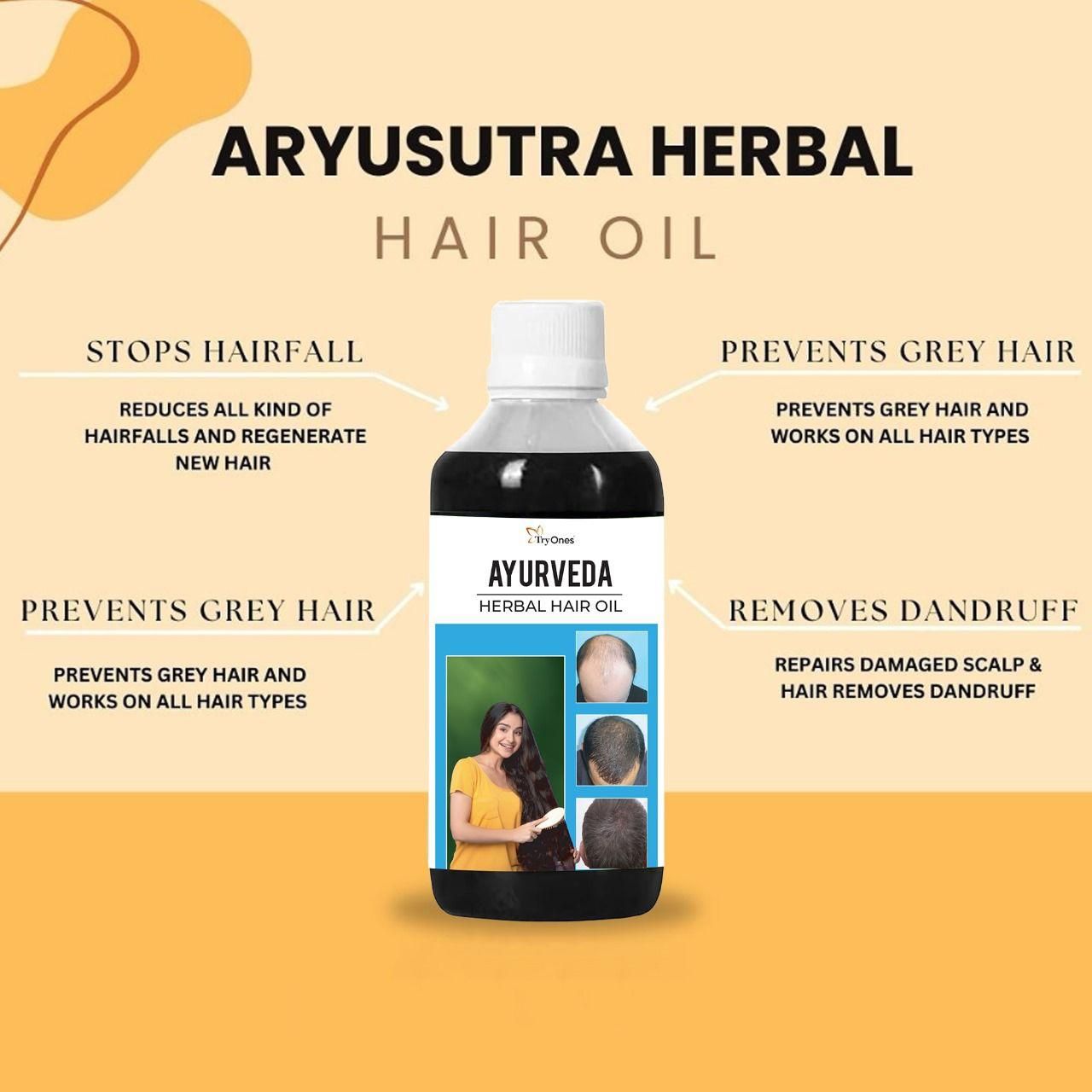 Ayurveda Herbal Hair Oil 100ML (Pack of 2)