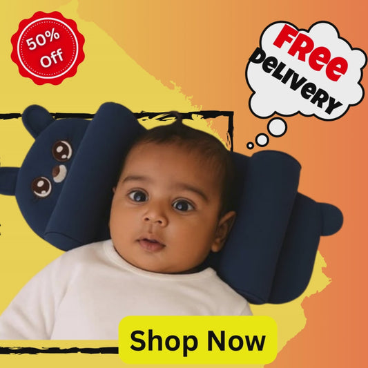 Baby Shaping Head Support Pillow - Assorted Colour